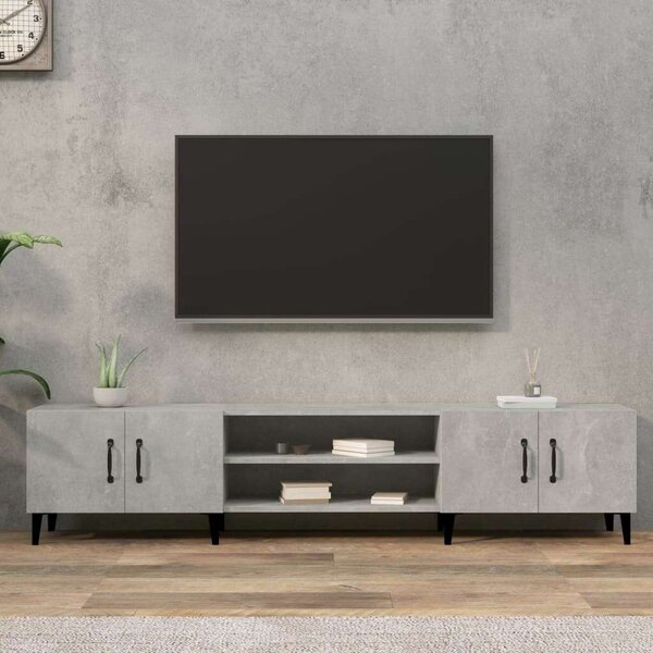 VidaXL TV-szekrény - Beton Szürke - 180 cm