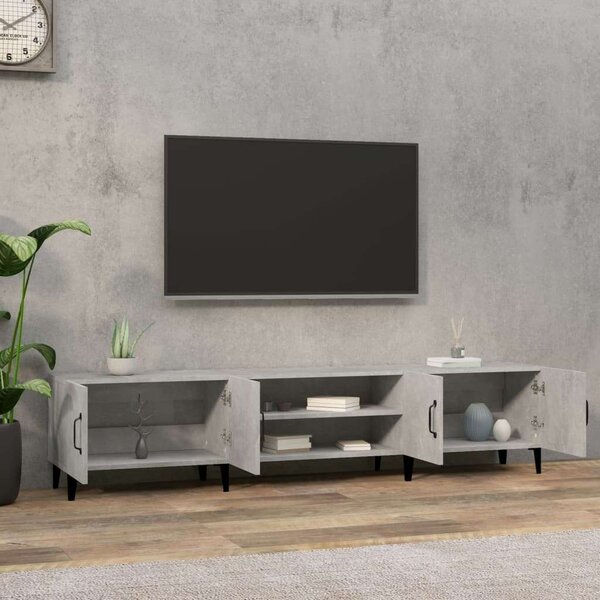 VidaXL TV-szekrény - Beton Szürke - 180 cm