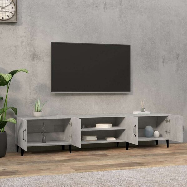 VidaXL TV-szekrény - Beton Szürke - 180 cm