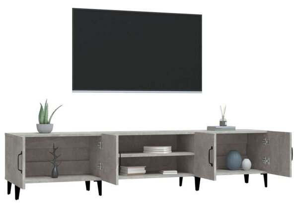 VidaXL TV-szekrény - Beton Szürke - 180 cm