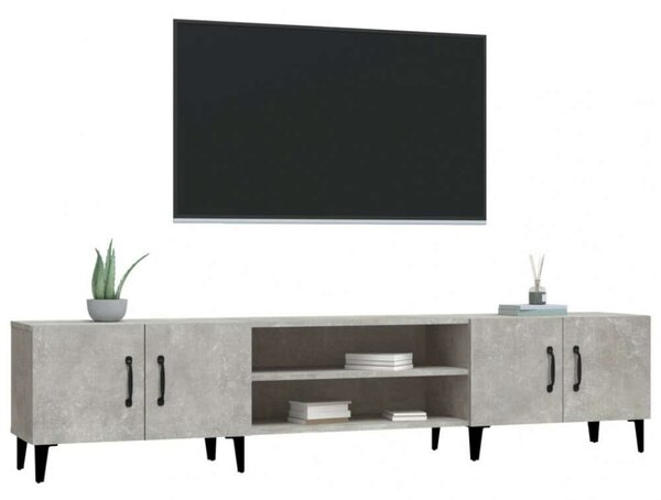 VidaXL TV-szekrény - Beton Szürke - 180 cm
