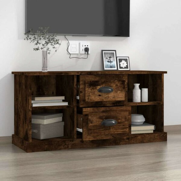 Vidaxl TV Szekrény - Füstös Tölgy - 100x35x48 cm