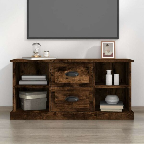 Vidaxl TV Szekrény - Füstös Tölgy - 100x35x48 cm