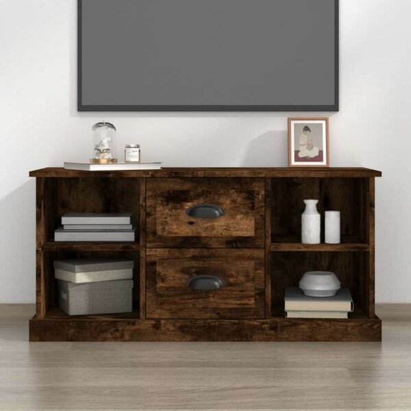 Vidaxl TV Szekrény - Füstös Tölgy - 100x35x48 cm
