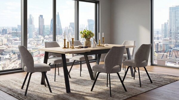 MAZZONI EXPORT TULIP Sötét Beige (UF980-03 szövet) - MODERN KÁRPITOZOTT SZÉK NAPPALIBA/ÉTKEZŐBE/LOFT IRODÁBA