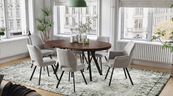 MAZZONI EXPORT TULIP Sötét Beige (UF980-03 szövet) - MODERN KÁRPITOZOTT SZÉK NAPPALIBA/ÉTKEZŐBE/LOFT IRODÁBA