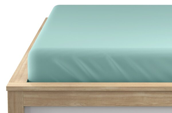 Jersey lepedő EXCLUSIVE mentol 180x200 cm, 100% pamut