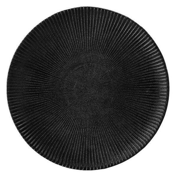 Neri fekete agyagkerámia tányér, ø 23 cm - Bloomingville