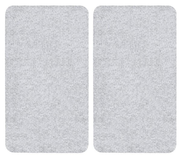 Edzett üveg tűzhely fedőlap szett 2 db-os 52x30 cm Transparent – Allstar