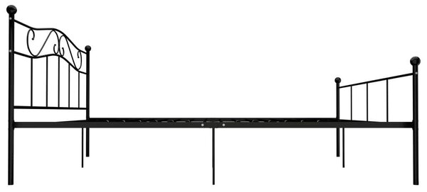 Fém Ágykeret - Klasszikus - Fekete - 180x200 cm