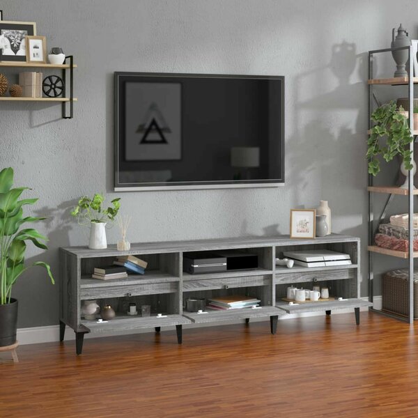 Modern TV Szekrény - Sonoma Szürke - 150cm