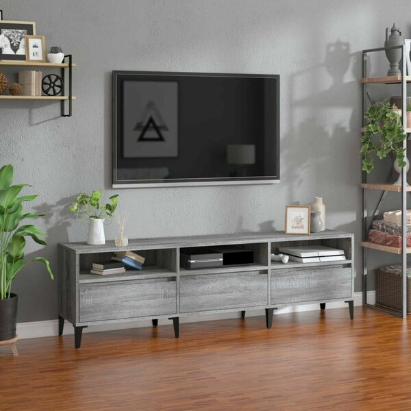 Modern TV Szekrény - Sonoma Szürke - 150cm