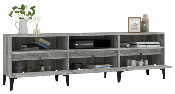 Modern TV Szekrény - Sonoma Szürke - 150cm