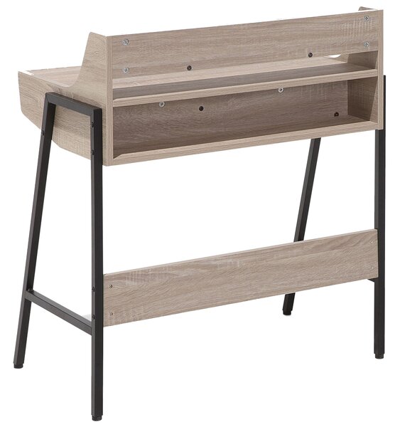Íróasztal BROXTON Világosbarna 77 cm 46 cm fiókokkal