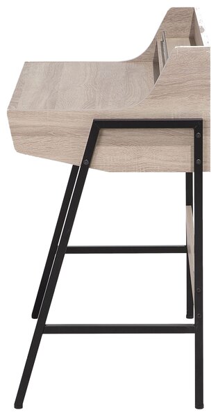 Íróasztal BROXTON Világosbarna 77 cm 46 cm fiókokkal