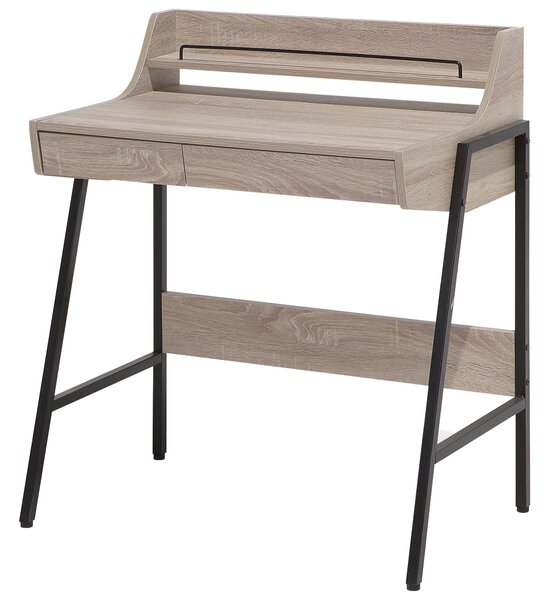 Íróasztal BROXTON Világosbarna 77 cm 46 cm fiókokkal