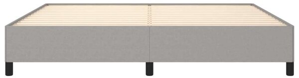 Modern Ágykeret - Szövet - Világosszürke - 200x200 cm
