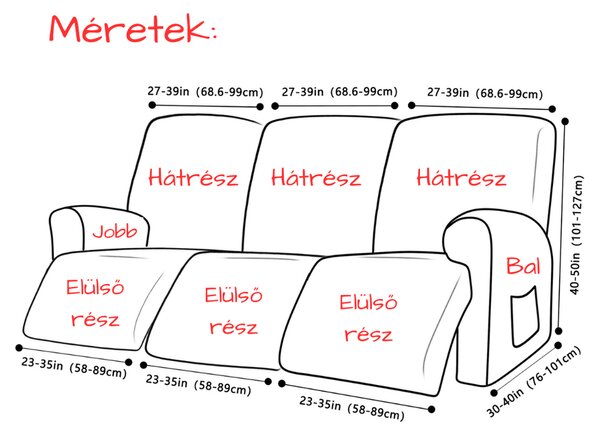 RelaxFotel-Huzat (bársonyos, 3 üléses, barna)