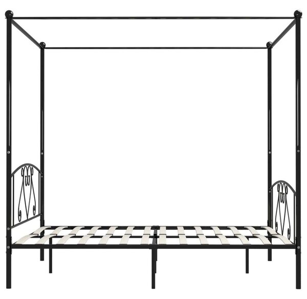 Homely - Baldachinos Ágykeret - Fém - 200x200 cm