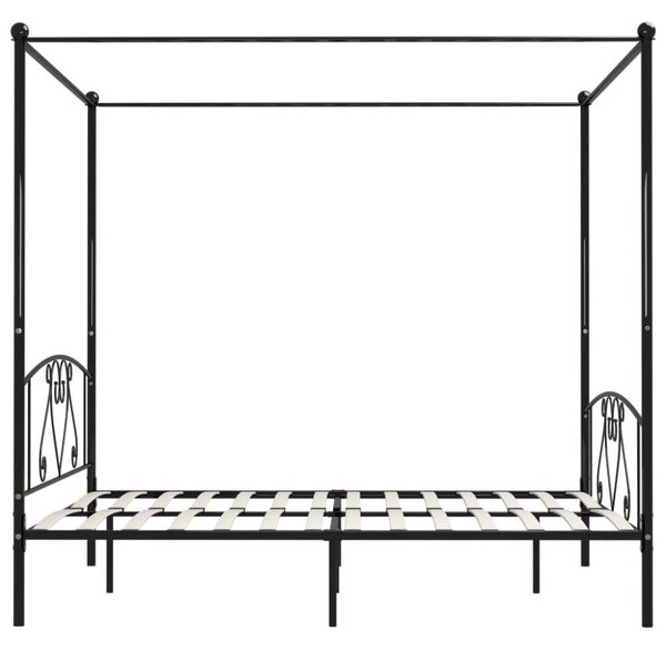 Homely - Baldachinos Ágykeret - Fém - 200x200 cm