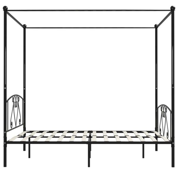 Homely - Baldachinos Ágykeret - Fém - 200x200 cm