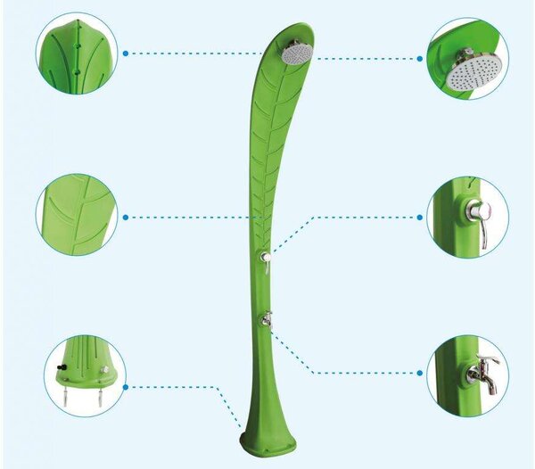 Speedshower Leaf Szolár Zuhany - 220 cm