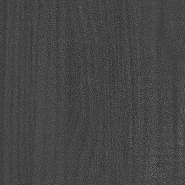 Tömör Fenyőfa Ágykeret - Fekete - 200x200 cm