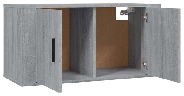VidaXL Falra Szerelhető TV Szekrény Szett - Sonoma Szürke - 80x34,5x40 cm