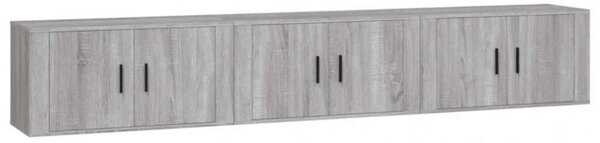 VidaXL Falra Szerelhető TV Szekrény Szett - Sonoma Szürke - 80x34,5x40 cm