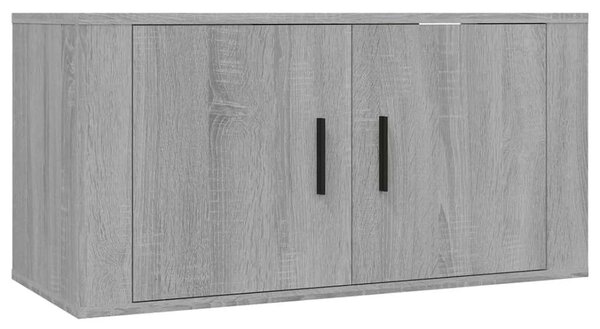 VidaXL Falra Szerelhető TV Szekrény Szett - Sonoma Szürke - 80x34,5x40 cm