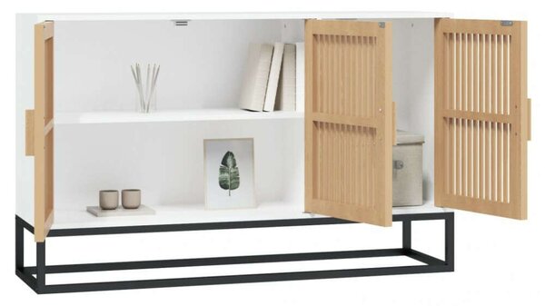 VIDAXL - Fehér Fenyőfa Tálalószekrény - 105x30x65 cm