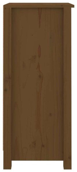 VIDAXL - Tömör Fenyőfa Tálalószekrény - 2 db 3 Fiókos - Mézbarna - 40x35x80 cm