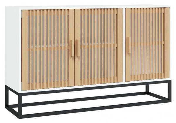 VIDAXL - Fehér Fenyőfa Tálalószekrény - 105x30x65 cm