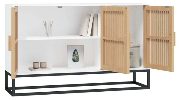 VIDAXL - Fehér Fenyőfa Tálalószekrény - 105x30x65 cm