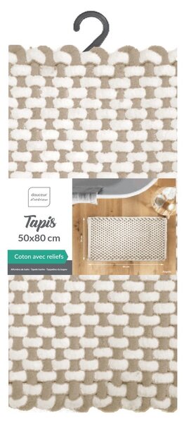Bézs fürdőszobai kilépő 50x80 cm Rafael – douceur d'intérieur