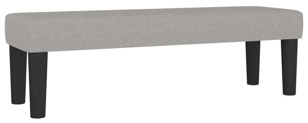 VidaXL világosszürke szövet rugós ágy matraccal 200 x 200 cm