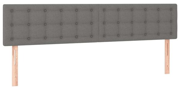 Modern Sötétszürke Ágy Matraccal - 200x200 cm
