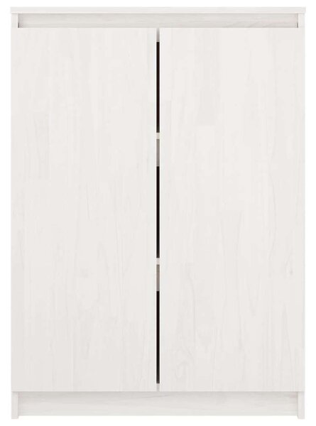 VIDAXL - Fehér Fenyőfa Tálalószekrény - 60x36x84 cm