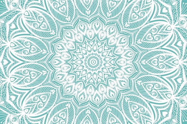 Tapéta Mandala harmónia kék alapon