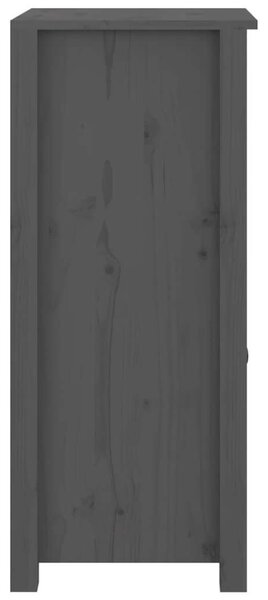 VIDAXL - Tömör Fenyőfa Tálalószekrény - 2 db - Szürke - 40x35x80cm