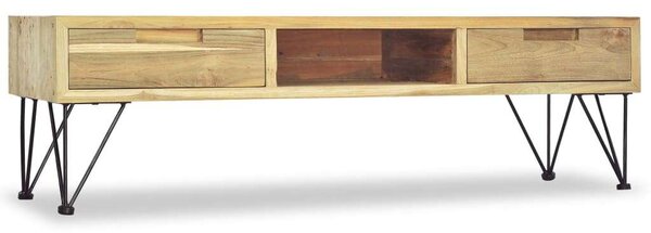 VidaXL tömör tíkfa TV-szekrény 120 x 35 x 35 cm