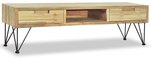 VidaXL tömör tíkfa TV-szekrény 120 x 35 x 35 cm