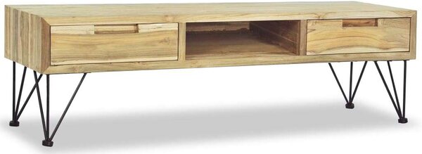 VidaXL tömör tíkfa TV-szekrény 120 x 35 x 35 cm