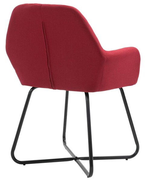 Modern Bordó Szövet Étkezőszék - 4 db