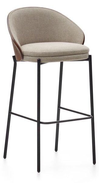 Barna-bézs bárszék (ülésmagasság 77 cm) Eamy – Kave Home