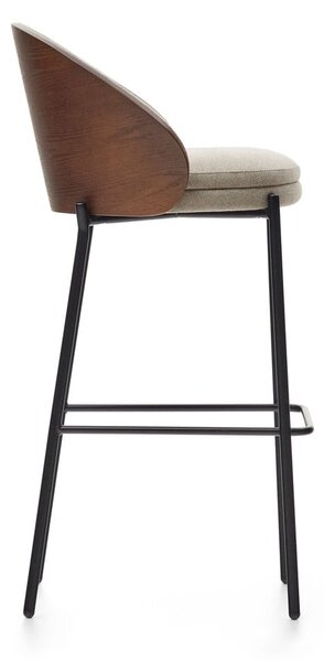 Barna-bézs bárszék (ülésmagasság 77 cm) Eamy – Kave Home