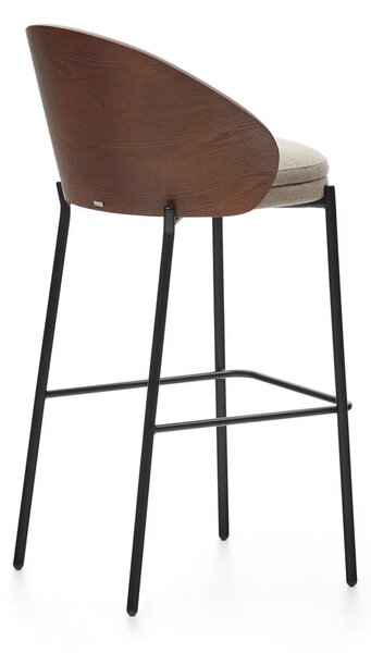 Barna-bézs bárszék (ülésmagasság 77 cm) Eamy – Kave Home