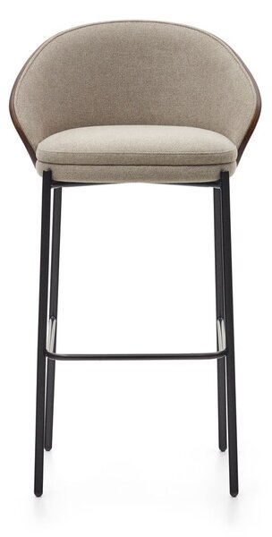Barna-bézs bárszék (ülésmagasság 77 cm) Eamy – Kave Home