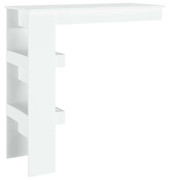 Modern Fali Bárasztal - Fehér - 102x45x103,5 cm