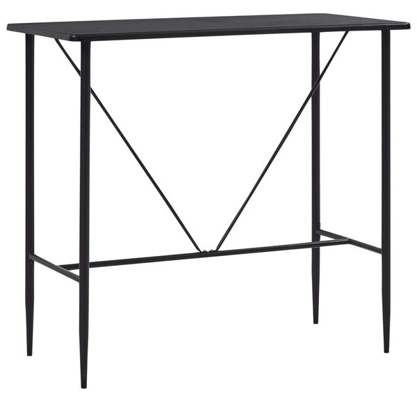 Modern Bárpult Asztal - Fekete - 120x60x110 cm